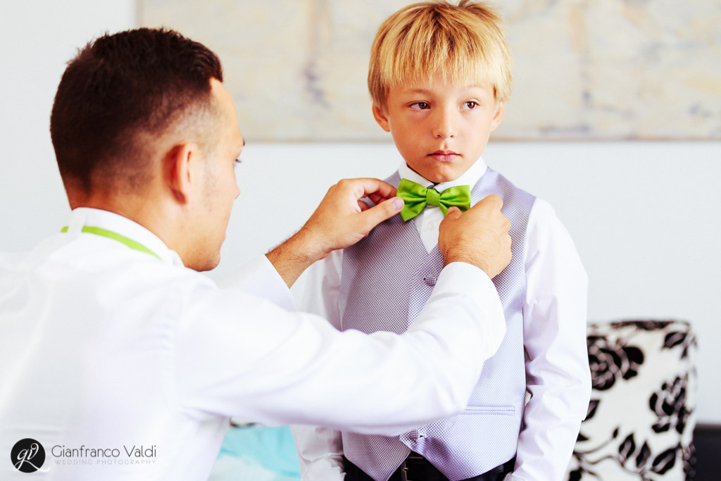 un meraviglioso cravattino anche per il bambino